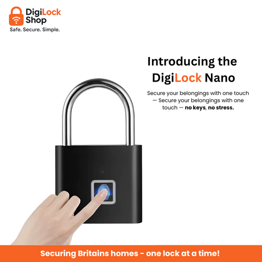 DigiLock Nano | Smart Fingerprint Padlock